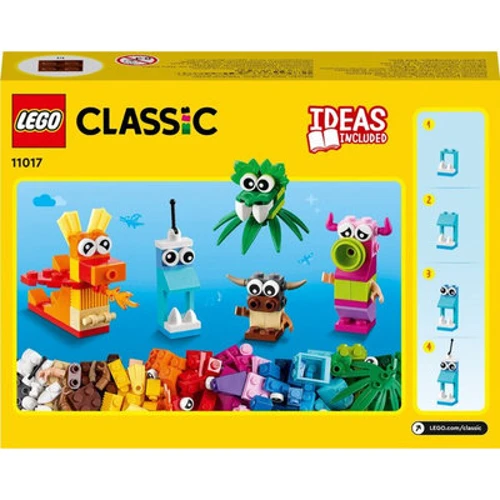 Конструктор LEGO Classic Оригинальные монстры (11017): Рекомендуемый возраст 4+