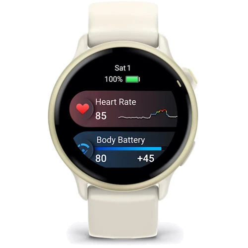 Смарт-годинник Garmin Vivoactive 6 Lunar Gold with Bone Band (010-02985-01) фото 5