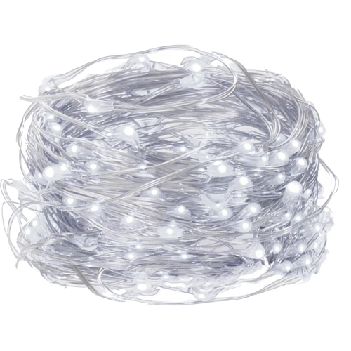 Гирлянда на батарейках Springos 9.9 м 100 LED CL0019 Cold White: Тип Линейная