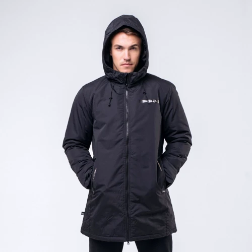 Куртка Peak FW594361-BLA 52 чорна демісезон з капюшоном: Тип застібки На блискавці