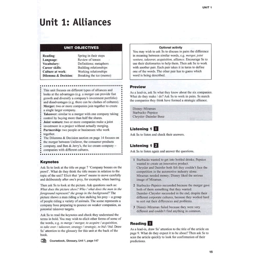 Intelligent Business Upper-Intermediate Teacher's Book + CD-ROM: Обкладинка М'яка