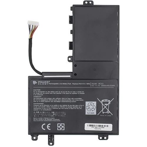 Батарея для ноутбука Акумулятор PowerPlant для ноутбуків TOSHIBA Satelite U940 (PA5157U-1BRS, TA5157PD) 11.1V 3000mAh (NB510283)