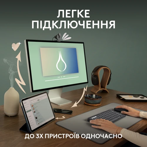 Мышь Logitech M350s Wireless White (910-007013): Тип сенсора оптический