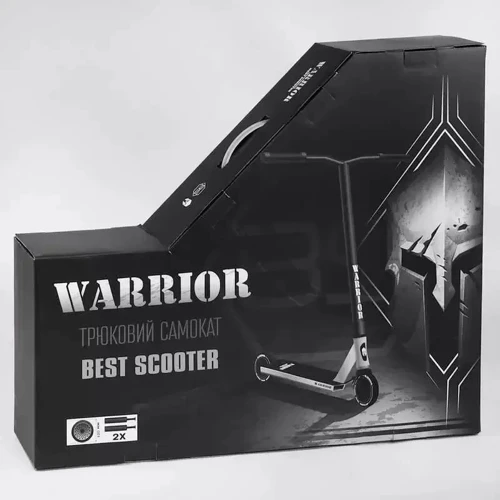 Самокат трюковий Best Scooter Warrior чорний (T-50615): Кількість коліс 2