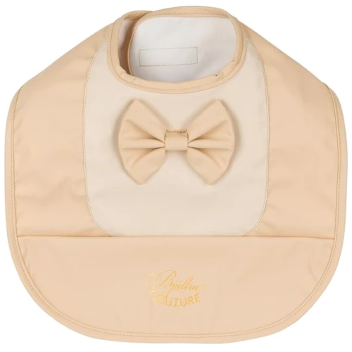 Нагрудник Bjallra of Sweden Beige Bow (BC1038)