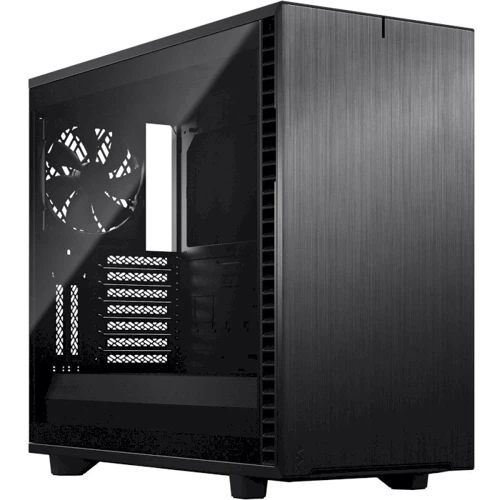 Корпус Fractal Design Define 7 Black TG Dark Tint (FD-C-DEF7A-03): Матеріал передній панелі анодований алюміній