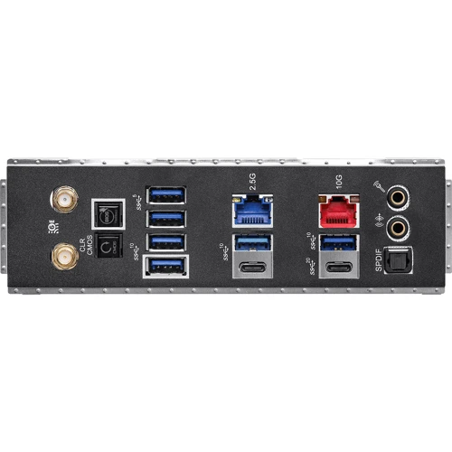 ASRock TRX50 WS: Разъемы на задней панели USB Type-C, USB 3.2 Gen 2, USB 3.2 Gen 1, USB 2.0