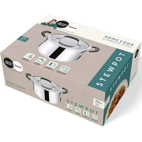 Каструля Tefal Jamie Oliver Home Cook 3.1 л 20 см (E3184455): Тип Традиционная