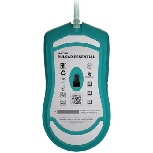 Мишка Hator Pulsar Essential Mint (HTM-309): Довжина кабелю 1.8 м