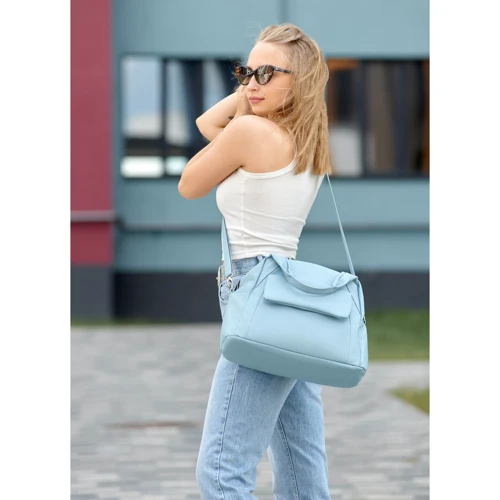 Жіноча спортивна сумка Sambag Vogue BKS блакитна (90153010): Стать Женский