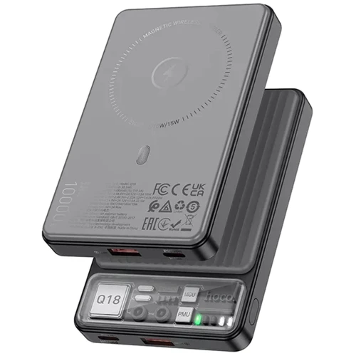 Зовнішній акумулятор Hoco Power Bank 10000mAh Q18 Tourer 22.5W Black: Ємність батареї, мАг 10000