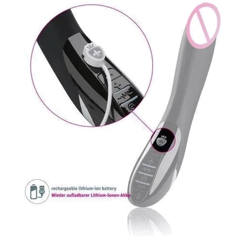 Вибратор с электростимуляцией Mystim Electric Eric eStim Black