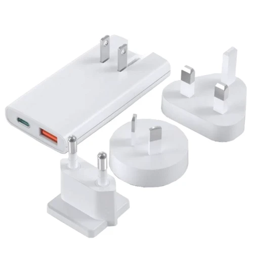 Зарядное устройство Choetech Wall Charger USB-C+USB GaN 65W White (PD6011-EU-WH)