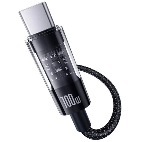 Кабель Baseus Cable USB-C to USB-C Gem Fast-Charging 100W 2m Black (P10373000111-01) фото 3