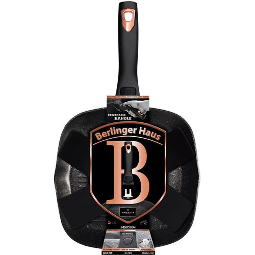 Berlinger Haus Black Rose 28х28х4.1см (1953-BH): Тип сковороды Гриль