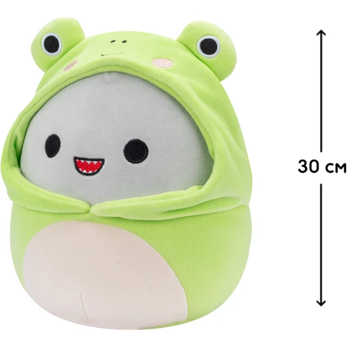 Мягкая игрушка Squishmallows Акула Гордон в одежде 30 см (SQER00932): Особенности подушка