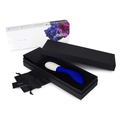 LELO Mona Wave - уникальный вибратор для точки G с движущейся головкой, 11х3,4 см, синий