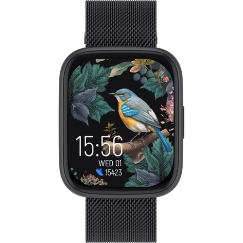 Смарт-часы Forever ForeVigo 4 SW-330 Black + ремешок: Фитнес-функции Секундомер, Шагомер, Пульсометр, Пульсоксиметр, Подсчет калорий