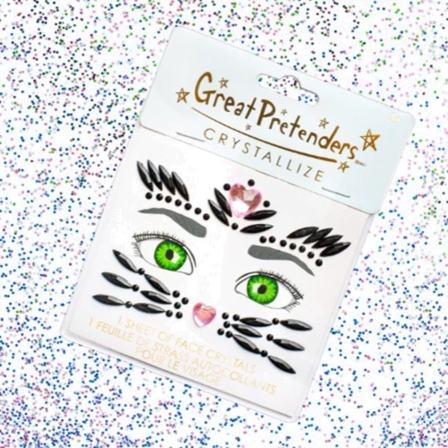 Набор стразов для лица Great Pretenders Черный кот (87655): Тип Наборы