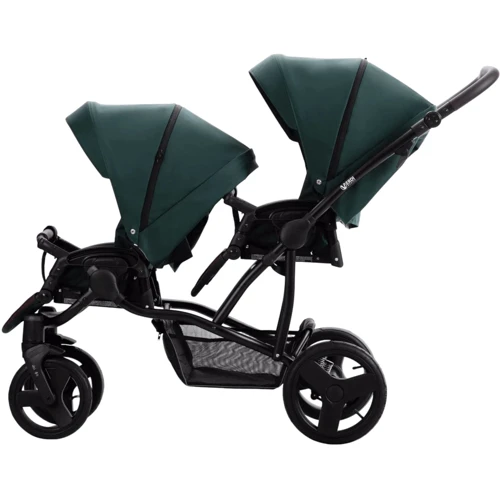 Коляска для двойни Verdi For 2 2025 06 зеленая (9023-VF2025-06): Ширина шасси 61 см