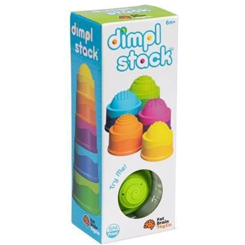 Пірамідка тактильна Чашки Fat Brain Toys dimpl stack (F293ML): Тип пирамидка