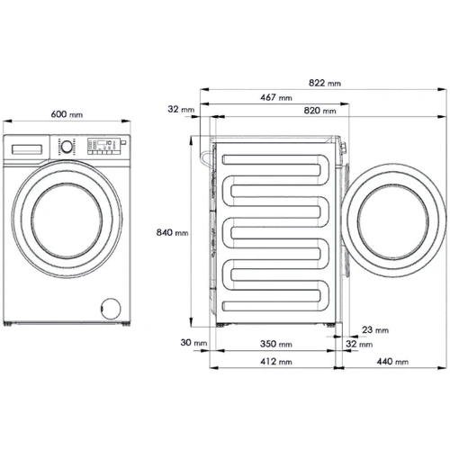 Стиральная машина Beko WRE 5511 BWW: Тип загрузки фронтальная