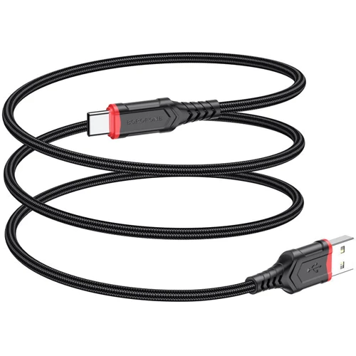 Кабель Borofone USB Cable to USB-C 1m Black (BX67): Тип USB Cable - USB-C