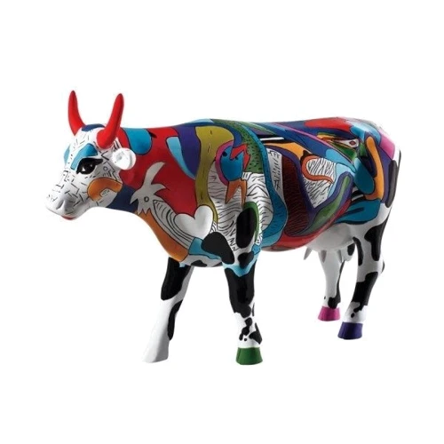 Коллекционная статуэтка корова Cow Parade Ziv's Udderly Cool Cow Size L (46732) фото 3