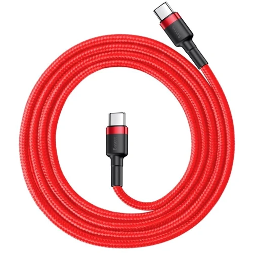 Кабель Baseus Cable USB-C to USB-C Cafule PD 2.0 60W 1m Red (CATKLF-G09): Тип USB-C - USB-C
