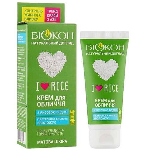 Біокон I love rice Крем для обличчя 60 ml