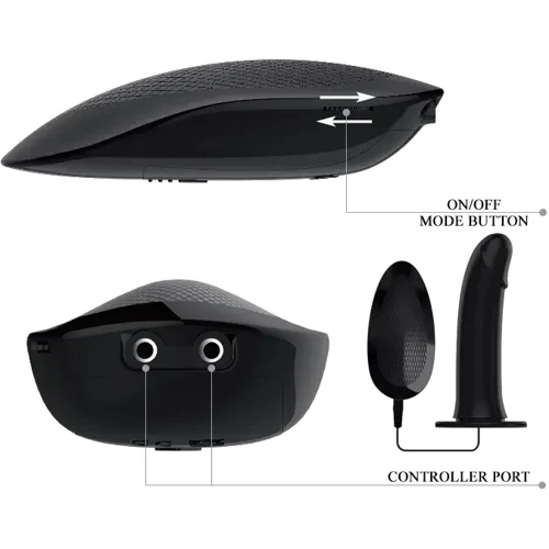 Полый страпон с вибрацией Pretty Love Marvin Strap-On Harness Vibrating