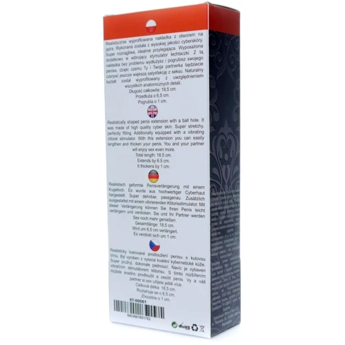 Насадка на пенис с вибрацией BOSS Series Perfect Sleeve Vibrating