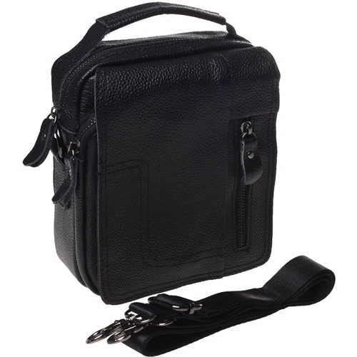 Чоловіча сумка через плече Keizer чорна (K1566-black): Тип Сумки