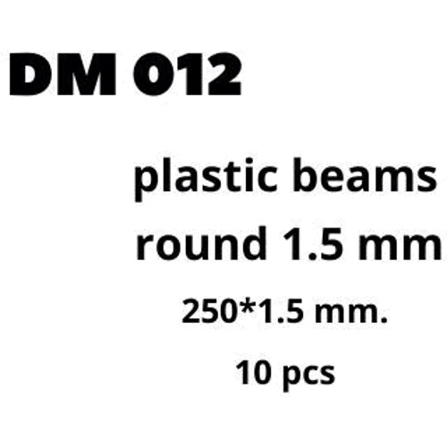 Набор DAN models Профиль круглого сечения 250x1.5 мм, 10 шт. (DAN012)