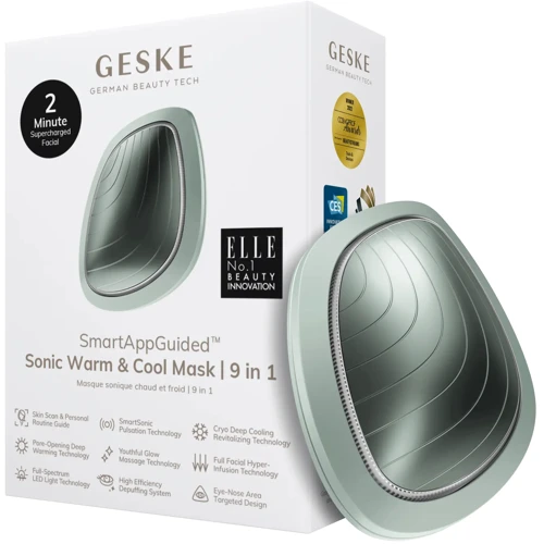 Ультразвукова маска тепло та холод GESKE Sonic Warm&Cool Mask 9в1 green
