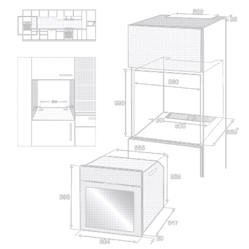 Духова шафа електрична Beko BVM34500B: Гриль є