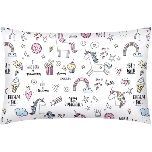 Комплект постельного белья Cosas Unicorn Sweet Grey подростковый на резинке 155х215 см (UnicornSweet_El140_Grey_155)