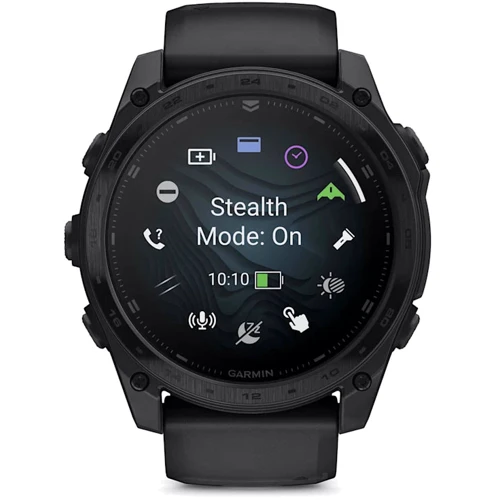 Смарт-годинник Garmin Tactix 8 AMOLED 51mm Ballistics Ultralight Edition (010-03406-01): Фітнес-функції Пульсоксиметр, Секундомер, Пульсометр, Подсчет калорий, Шагомер, GPS-модуль