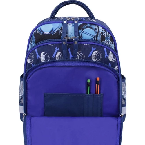 Рюкзак шкільний Bagland Mouse 225 синій 555 (0051370): Тип Для средней школы