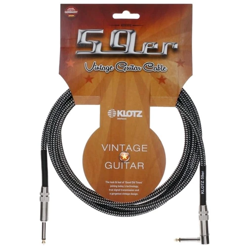 Кабель инструментальный KLOTZ 59 Vintage pro Guitar Сable Angled 4.5 м: Производитель Klotz