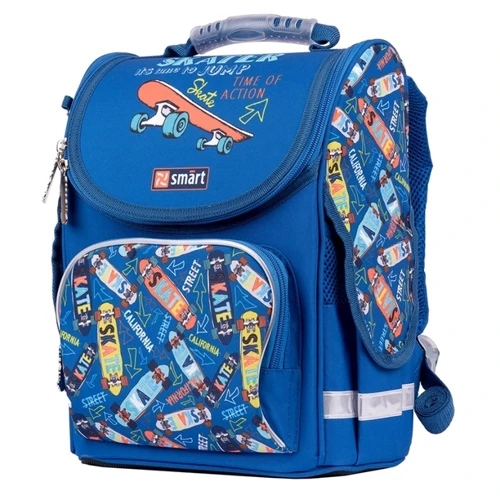 Рюкзак шкільний каркасний Smart PG-11 Skater 34х26х11см синій (557031)