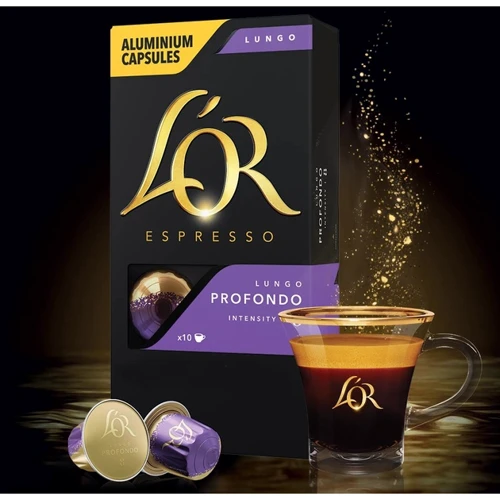 Кофе L’OR Lungo Profondo натуральный жареный молотый в капсулах 10 шт (8711000360569) фото 5