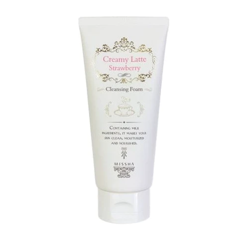 Missha Creamy Latte Очищающая пена Клубника 172 ml