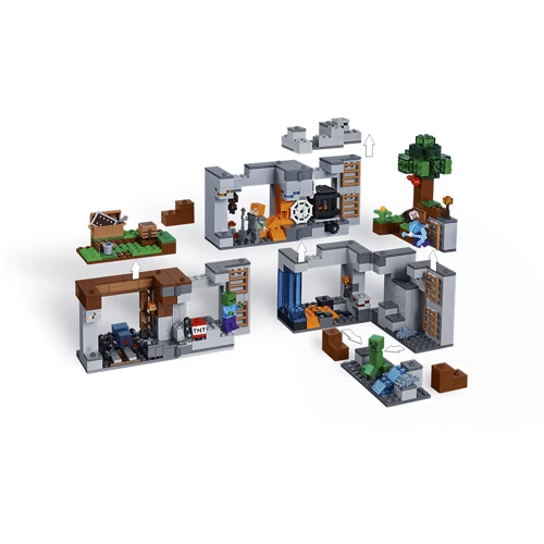LEGO Minecraft Пригоди на скелях (21147): Кількість деталей, шт. 644