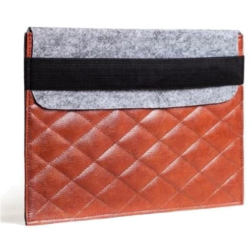 Gmakin Cover Envelope With Rubber Rhombus Band Brown (GM19-12) for MacBook 12"