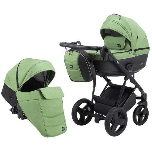 Коляска 2 в 1 Bair Play Plus Soft BPS-946 оливка - хакі (шкіра)