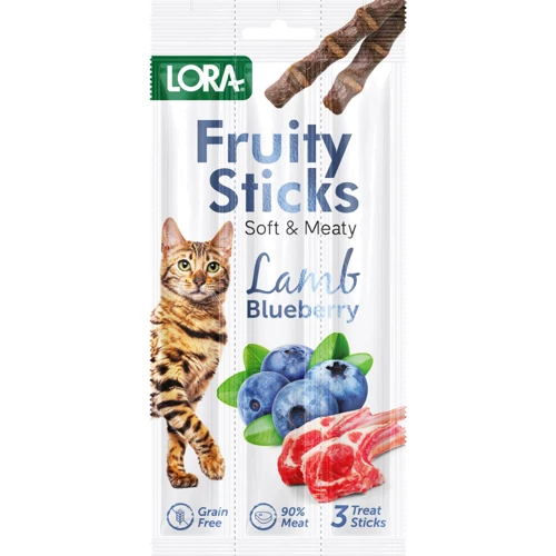 Жевательное лакомство Lora для взрослых кошек с ягненком и черникой 3х5 г (180,748)