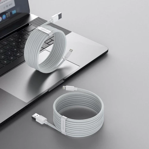 Кабель Baseus USB Cable to Lightning Simple 1.5m White (2PCS/Set) (TZCALZJ-02) фото 3