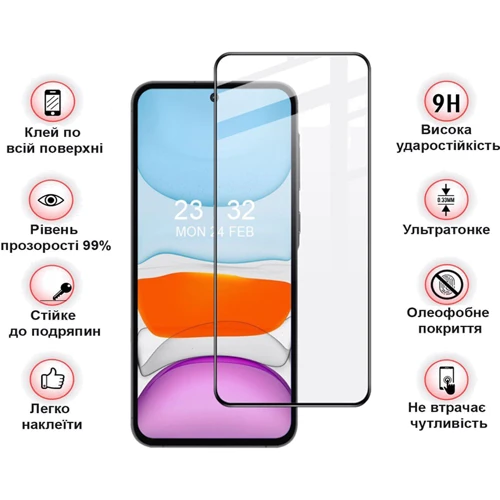 Аксесуар для смартфона BeCover Tempered Glass Black для Samsung A556 Galaxy A55 (710932) фото 5