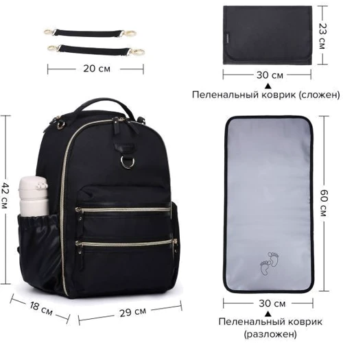 Рюкзак для мамы Mommore черный (MM3101305A001)